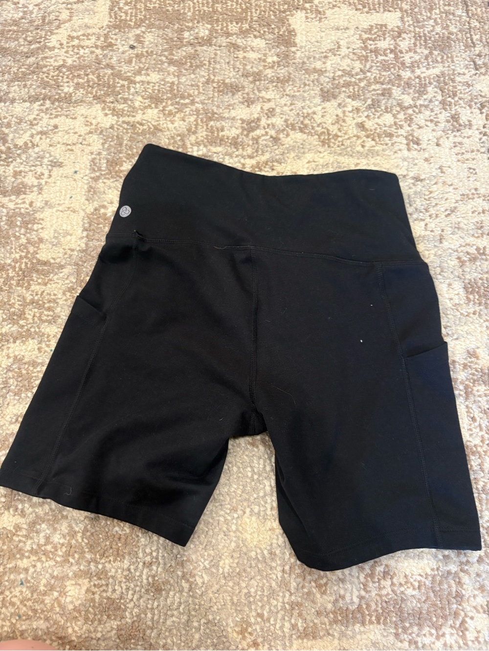 Zella Black High-Rise Bike Shorts with Side Pockets - Picture 3 of 4